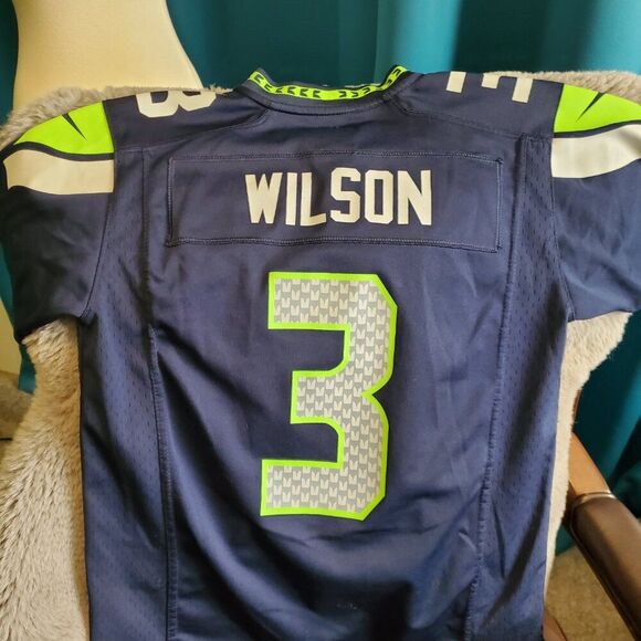 🏈 NFL Nike Seattle Seahawks #3 Wilson Jersey Women's XS/S - Picture 3 of 5
